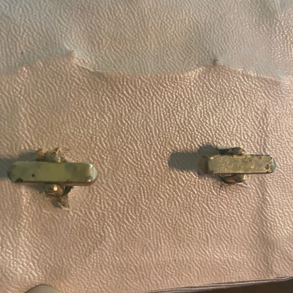 Vintage SWANK Linear Cufflinks - Two Tone Silver and Gold in Original Box
